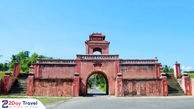 Hình ảnh toàn cảnh Thành cổ Diên Khánh nhìn từ trên cao