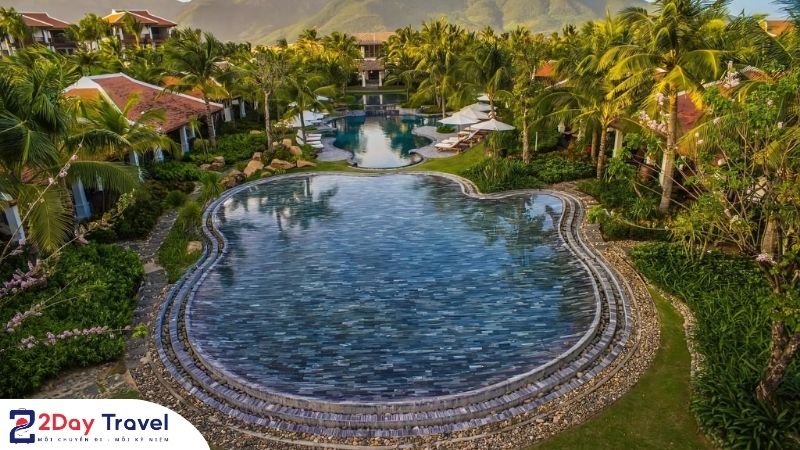 The Anam Cam Ranh – Thiên đường nghỉ dưỡng 5 sao bên Bãi Dài 12 Hệ thống hồ bơi ngoài trời tại The Anam Cam Ranh